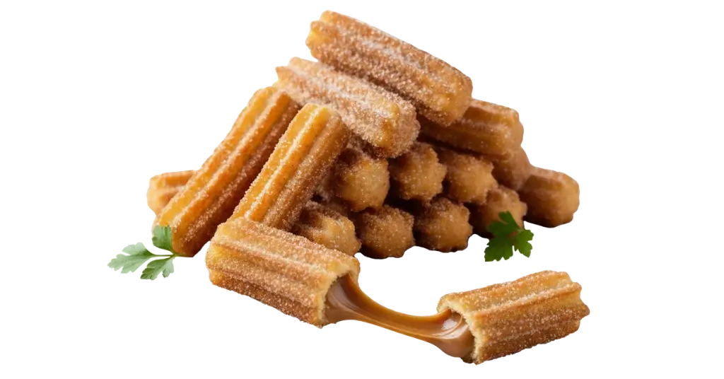 Mini churros recheados com doce de leite: fábrica de salgados congelados em São Gonçalo