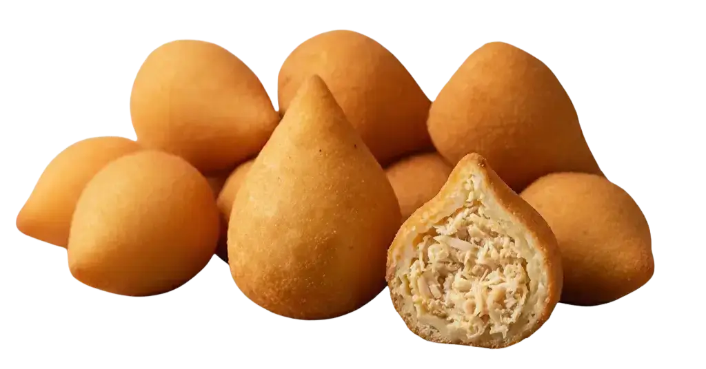 Coxinha recheada da Massa e Sabor: os melhores salgados congelados em São Gonçalo